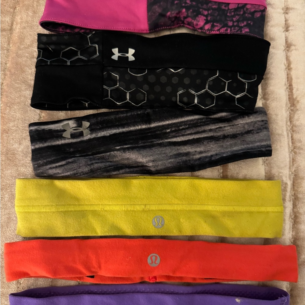 Lulu lemon + UA headbands - Picture 2 of 2